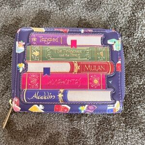 Disney Loungefly Wallet - Princess Books Zip Around Wallet